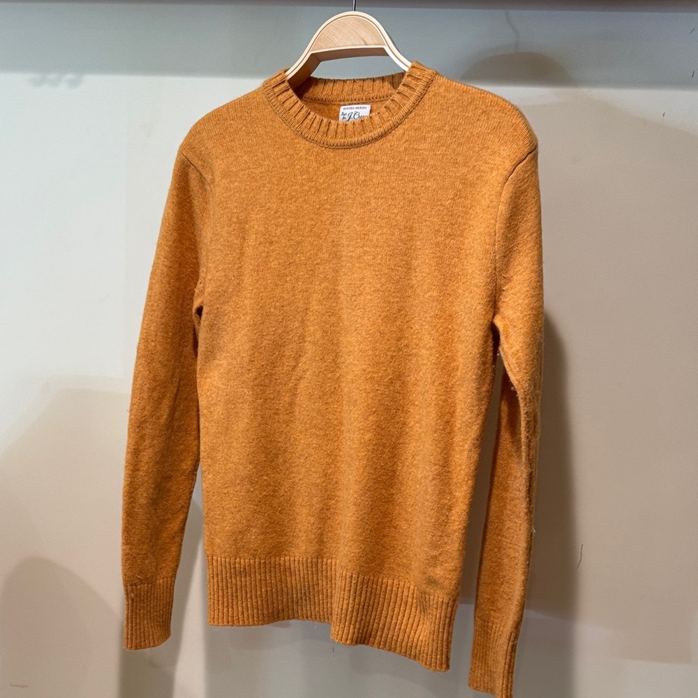 J. Crew Men's Crewneck Sweater in Warm Orange